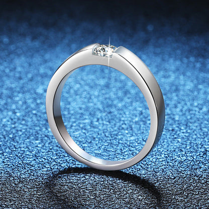[Saipan]SLEEK MINIMALIST COUPLE'S MOISSANITE RING