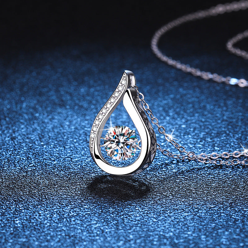 [Saipan]DANCING WATER DROP MOISSANITE NECKLACE