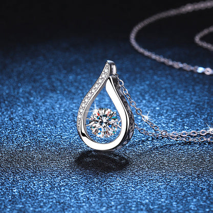 [Saipan]DANCING WATER DROP MOISSANITE NECKLACE