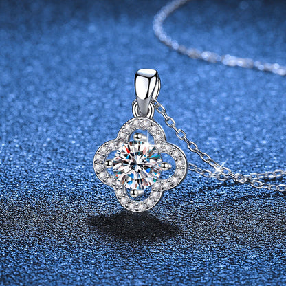 [Saipan]CLASSIC CLOVER MOISSANITE PENDANT NECKLACE
