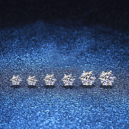[Saipan]SIX-PRONG MOISSANITE EARRINGS