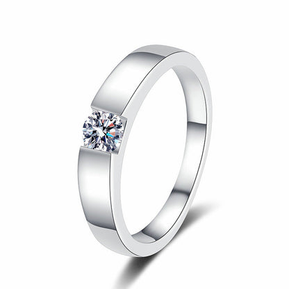 [Saipan]SLEEK MINIMALIST COUPLE'S MOISSANITE RING