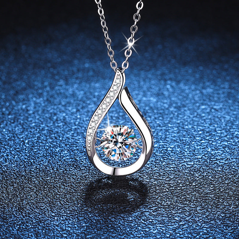 [Saipan]DANCING WATER DROP MOISSANITE NECKLACE