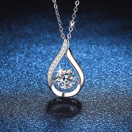 [Saipan]DANCING WATER DROP MOISSANITE NECKLACE