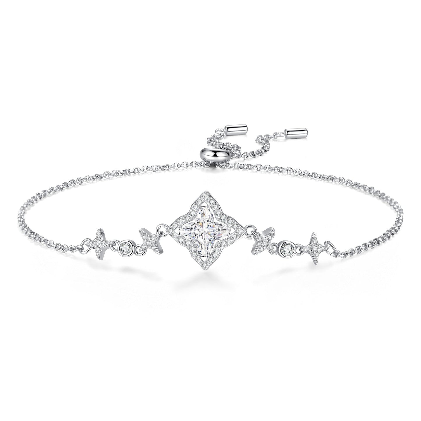 [Saipan]MARQUISE-CLOVER MOISSANITE BRACELET