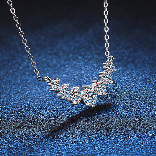 [Saipan]MINIMALIST CURVED SMILE MOISSANITE NECKLACE