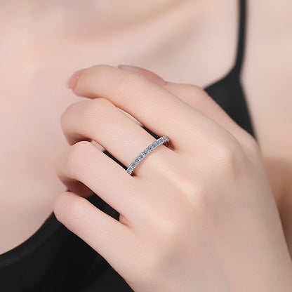 [Saipan]DAINTY 0.87CT FULL ETERNITY MOISSANITE RING