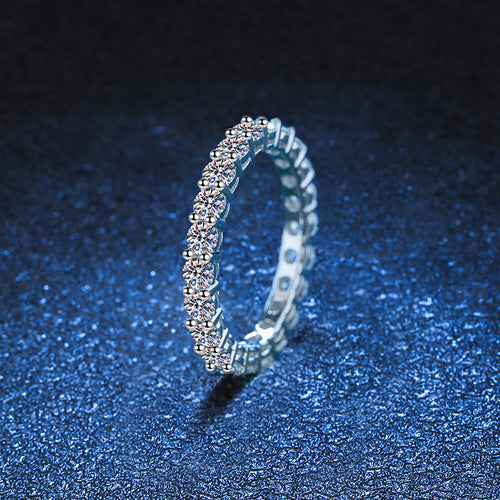 [Saipan]LUXURIOUS 2.2 CARAT FULL ETERNITY MOISSANITE RING