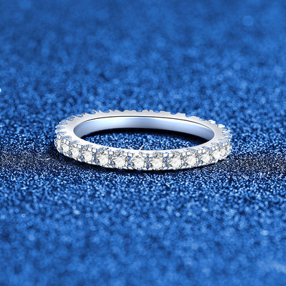 [Saipan]DAINTY 0.87CT FULL ETERNITY MOISSANITE RING