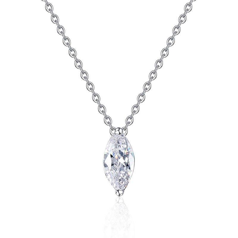 [Saipan]SOPHISTICATED MARQUISE-CUT MOISSANITE PENDANT NECKLACE