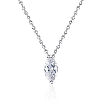 [Saipan]SOPHISTICATED MARQUISE-CUT MOISSANITE PENDANT NECKLACE