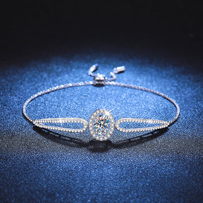 [Saipan]"PIGEON'S EGG" TEARDROP MOISSANITE BRACELET