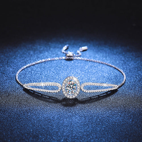 [Saipan]"PIGEON'S EGG" TEARDROP MOISSANITE BRACELET