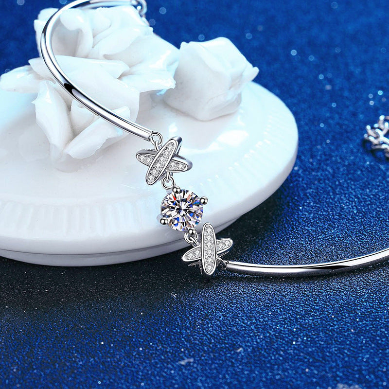 [Saipan]ELEGANT BOW-KNOT MOISSANITE BRACELET