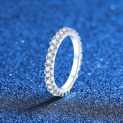 [Saipan]DAINTY 0.87CT FULL ETERNITY MOISSANITE RING