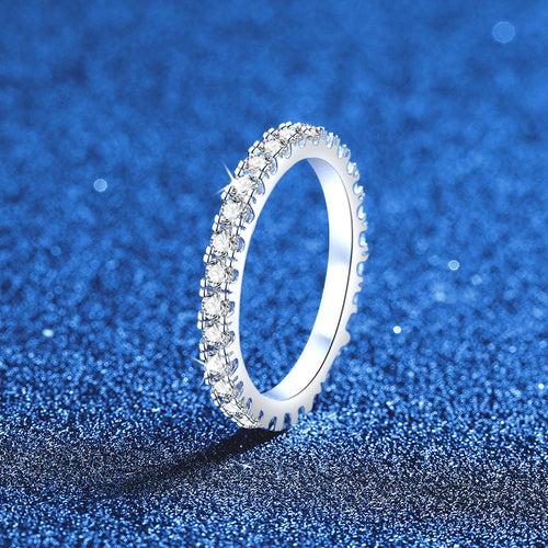 [Saipan]DAINTY 0.87CT FULL ETERNITY MOISSANITE RING