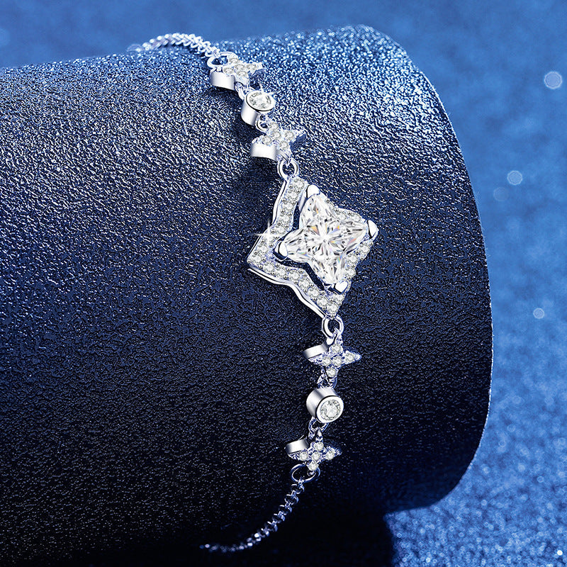 [Saipan]MARQUISE-CLOVER MOISSANITE BRACELET