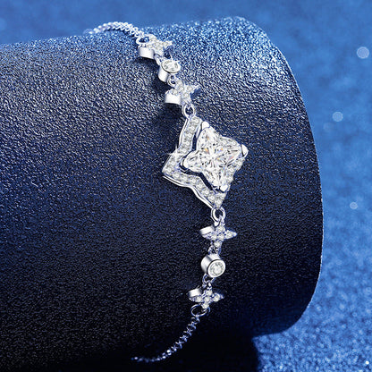 [Saipan]MARQUISE-CLOVER MOISSANITE BRACELET