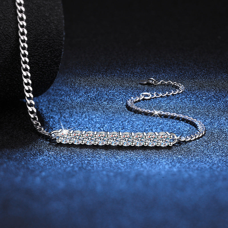 [Saipan]SMILING CURVE MOISSANITE BRACELET