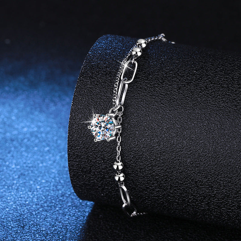 [Saipan]CLASSIC SOLITAIRE MOISSANITE BRACELET