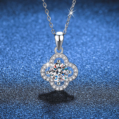 [Saipan]CLASSIC CLOVER MOISSANITE PENDANT NECKLACE