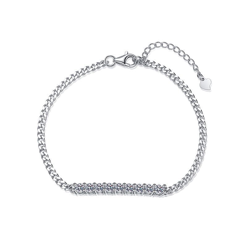 [Saipan]SMILING CURVE MOISSANITE BRACELET