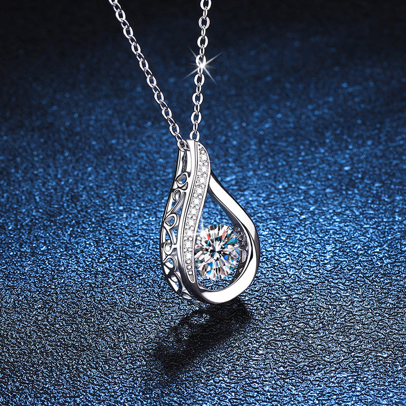 [Saipan]DANCING WATER DROP MOISSANITE NECKLACE