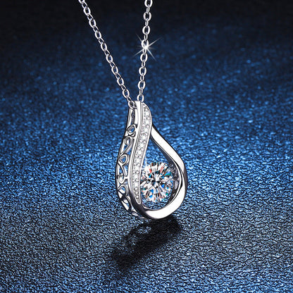 [Saipan]DANCING WATER DROP MOISSANITE NECKLACE