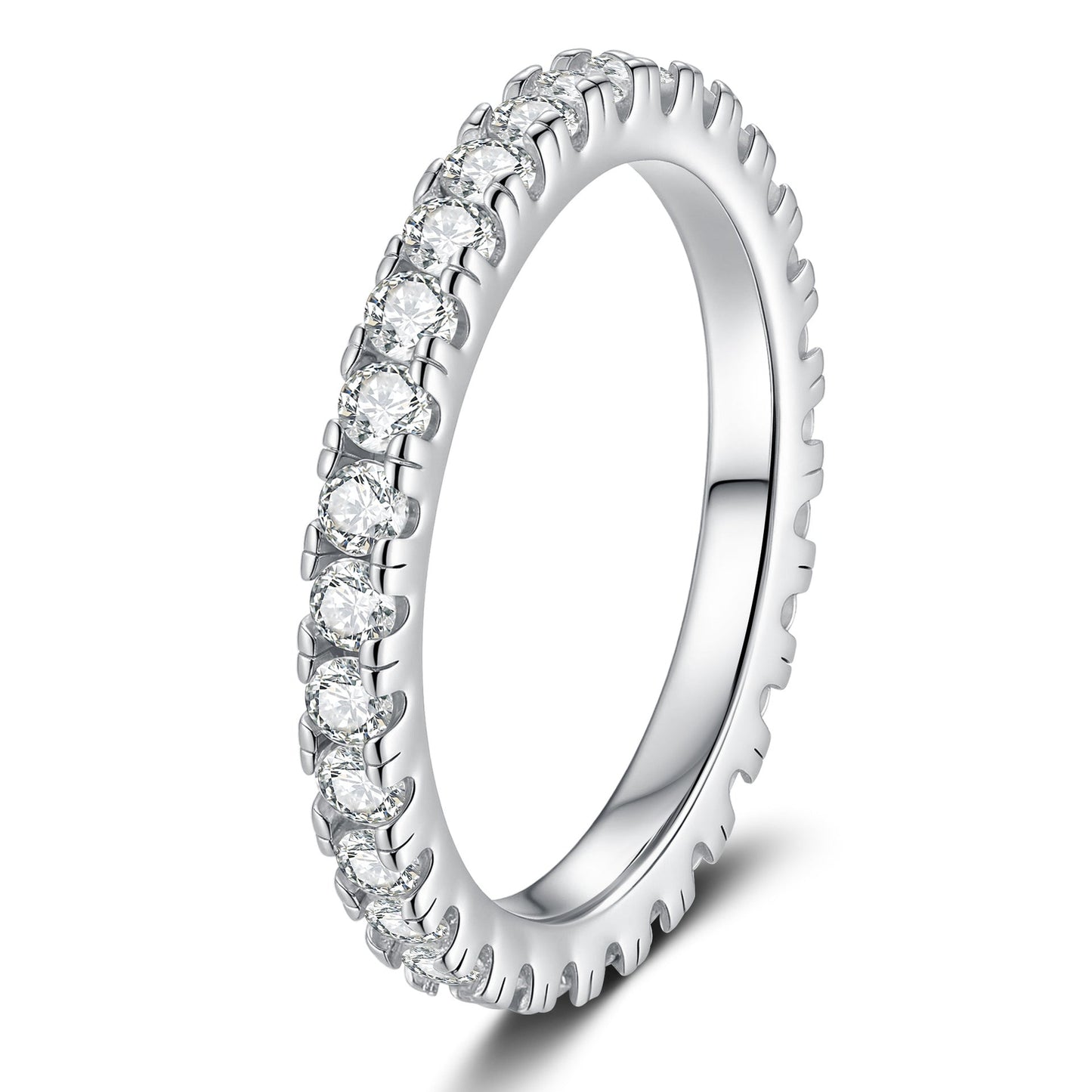 [Saipan]DAINTY 0.87CT FULL ETERNITY MOISSANITE RING