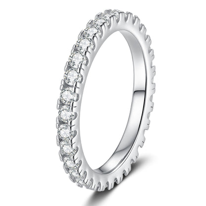 [Saipan]DAINTY 0.87CT FULL ETERNITY MOISSANITE RING