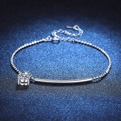[Saipan]ELEGANT HALF-MOON CURVE MOISSANITE BRACELET