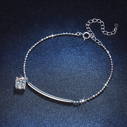 [Saipan]ELEGANT HALF-MOON CURVE MOISSANITE BRACELET