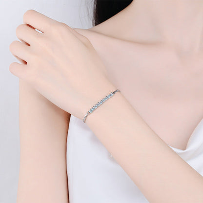 [Saipan]SMILING CURVE MOISSANITE BRACELET