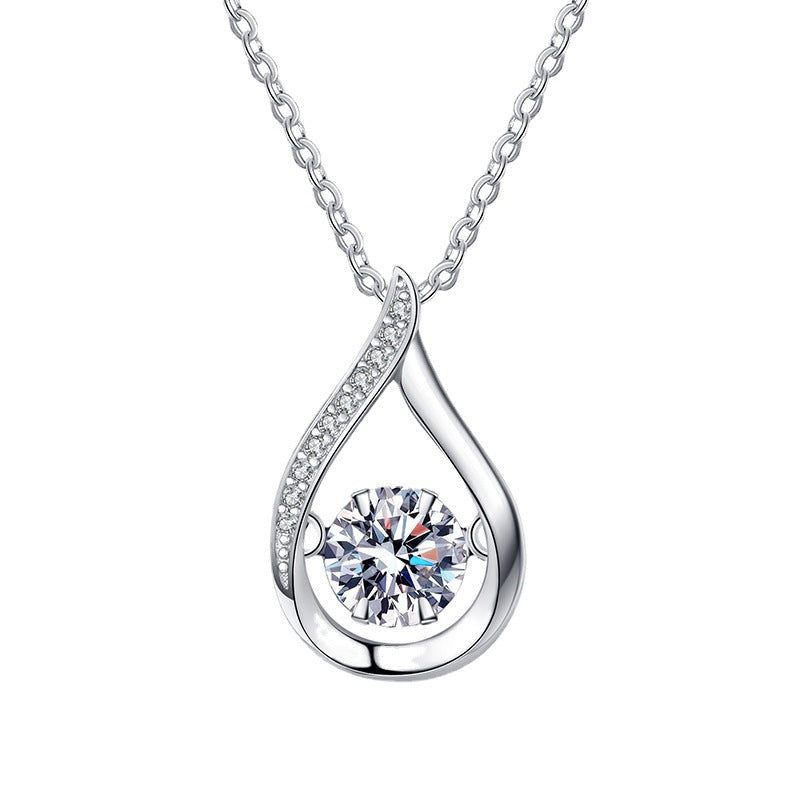 [Saipan]DANCING WATER DROP MOISSANITE NECKLACE