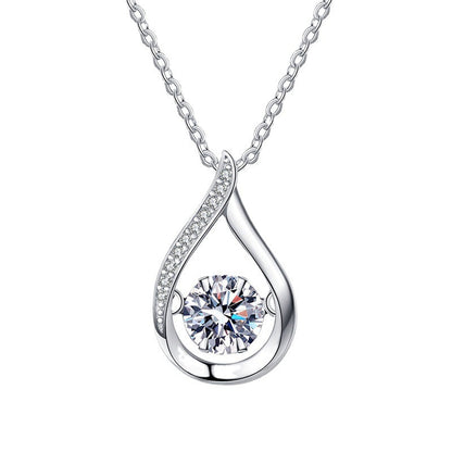 [Saipan]DANCING WATER DROP MOISSANITE NECKLACE
