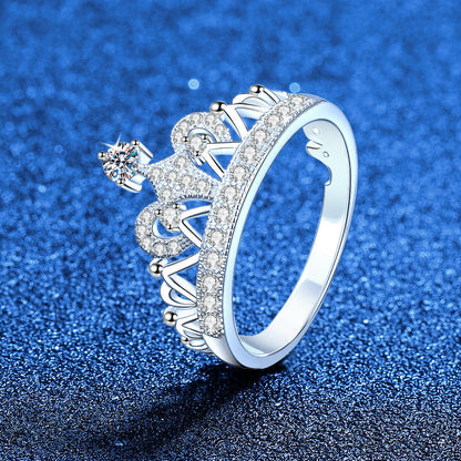 [Saipan]DREAMY CROWN MOISSANITE RING - 1.2CT ELEGANT PRINCESS STYLE