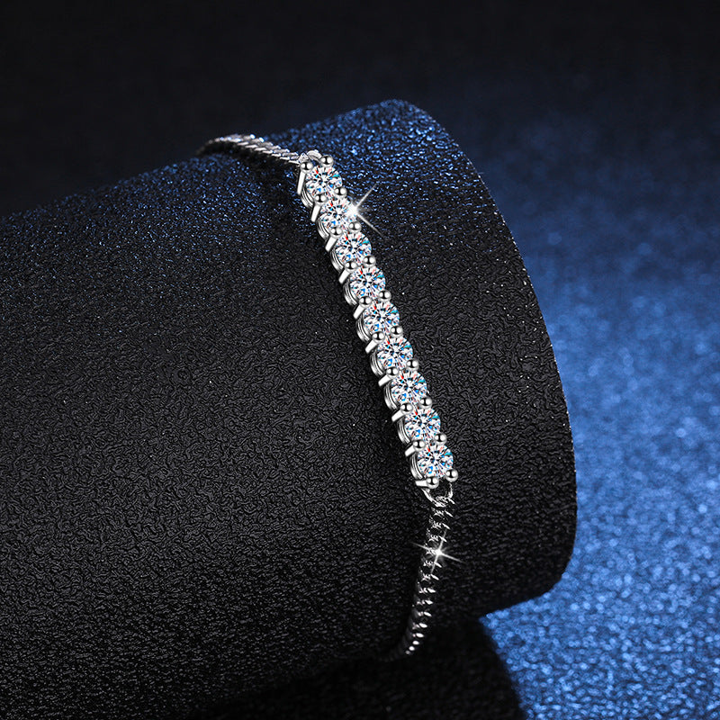 [Saipan]SMILING CURVE MOISSANITE BRACELET