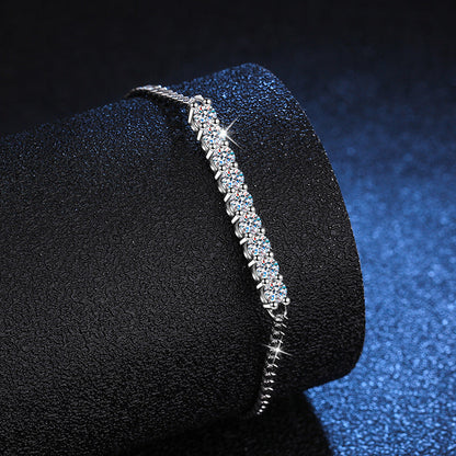 [Saipan]SMILING CURVE MOISSANITE BRACELET