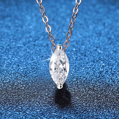 [Saipan]SOPHISTICATED MARQUISE-CUT MOISSANITE PENDANT NECKLACE