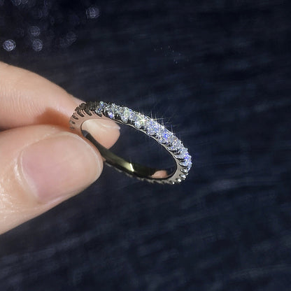 [Saipan]DAINTY 0.87CT FULL ETERNITY MOISSANITE RING