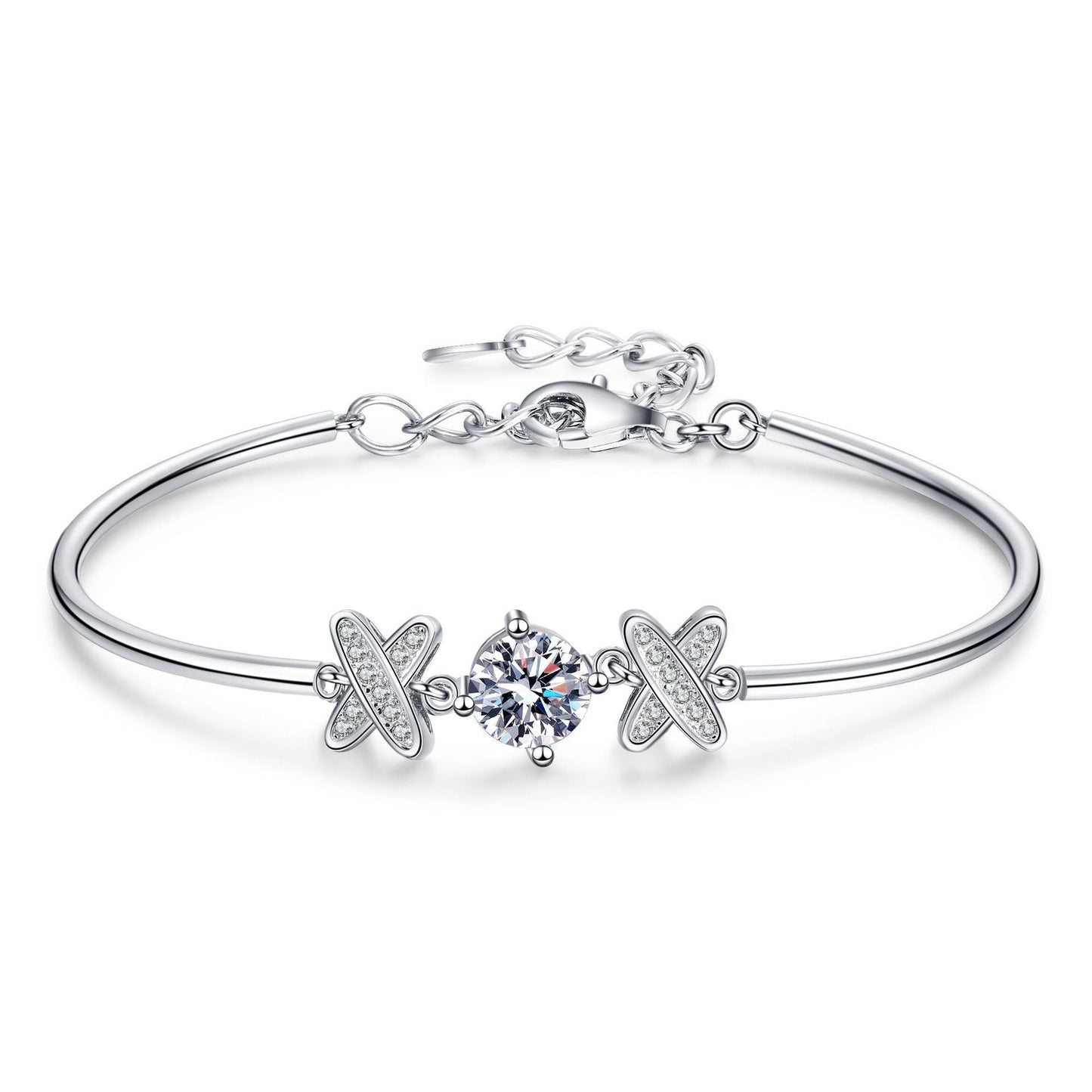 [Saipan]ELEGANT BOW-KNOT MOISSANITE BRACELET