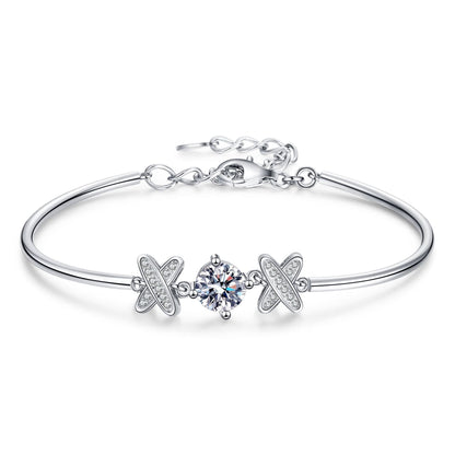 [Saipan]ELEGANT BOW-KNOT MOISSANITE BRACELET