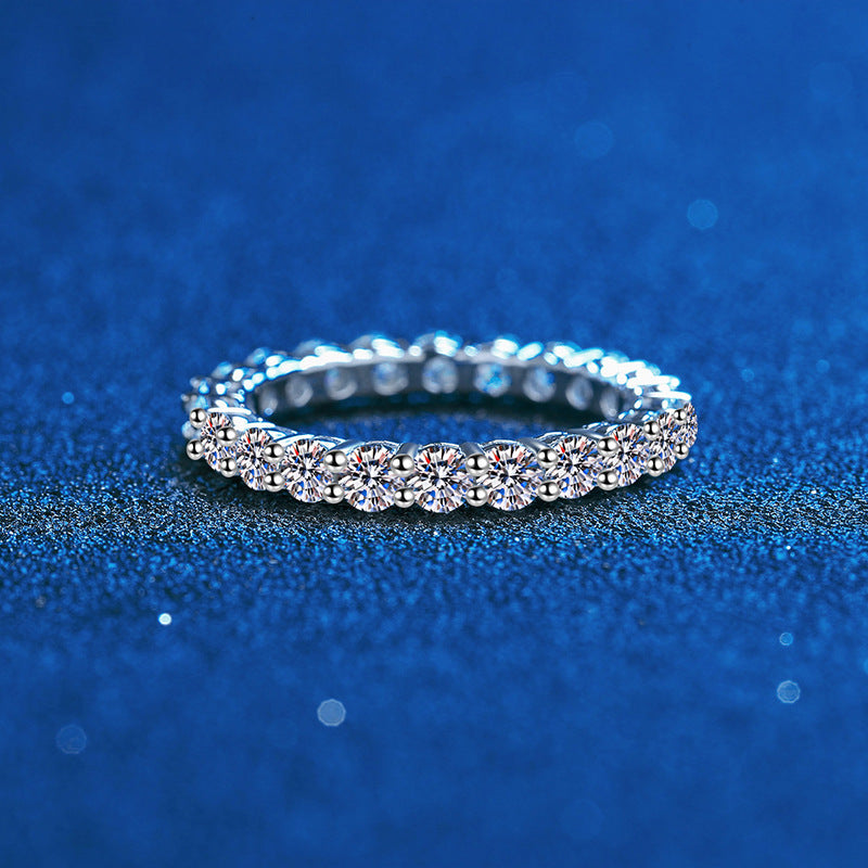[Saipan]LUXURIOUS 2.2 CARAT FULL ETERNITY MOISSANITE RING