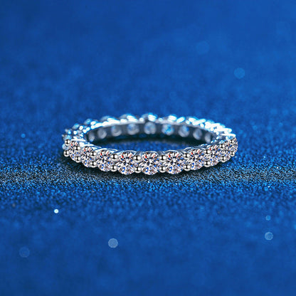 [Saipan]LUXURIOUS 2.2 CARAT FULL ETERNITY MOISSANITE RING