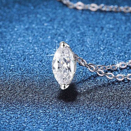 [Saipan]SOPHISTICATED MARQUISE-CUT MOISSANITE PENDANT NECKLACE