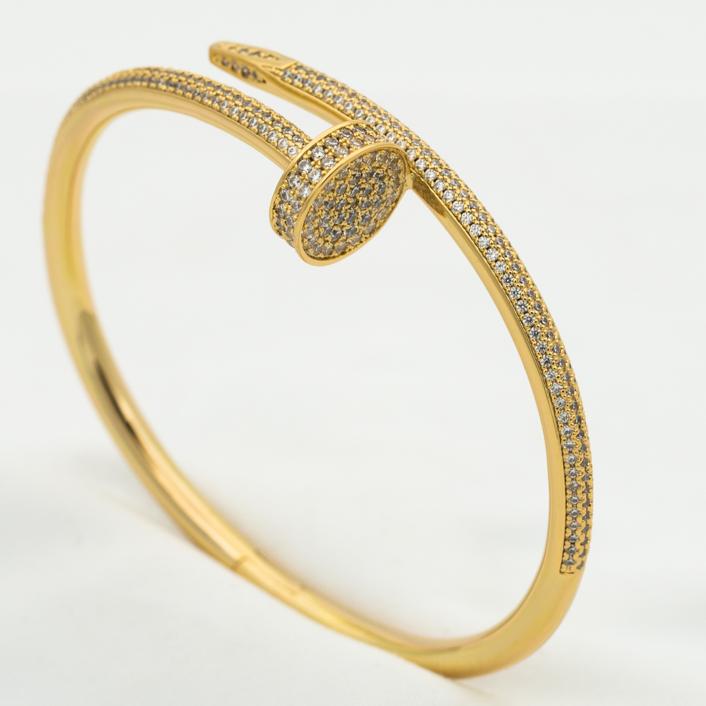 [Saipan]JUSTE UN CLOU 3.5MM FULL PAVÉ NAIL BANGLE