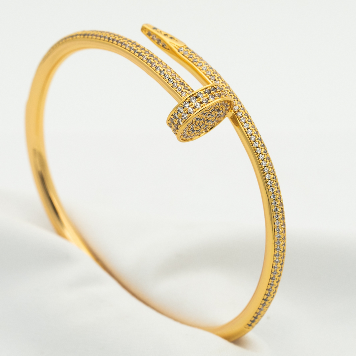 [Saipan]JUSTE UN CLOU 3.5MM FULL PAVÉ NAIL BANGLE