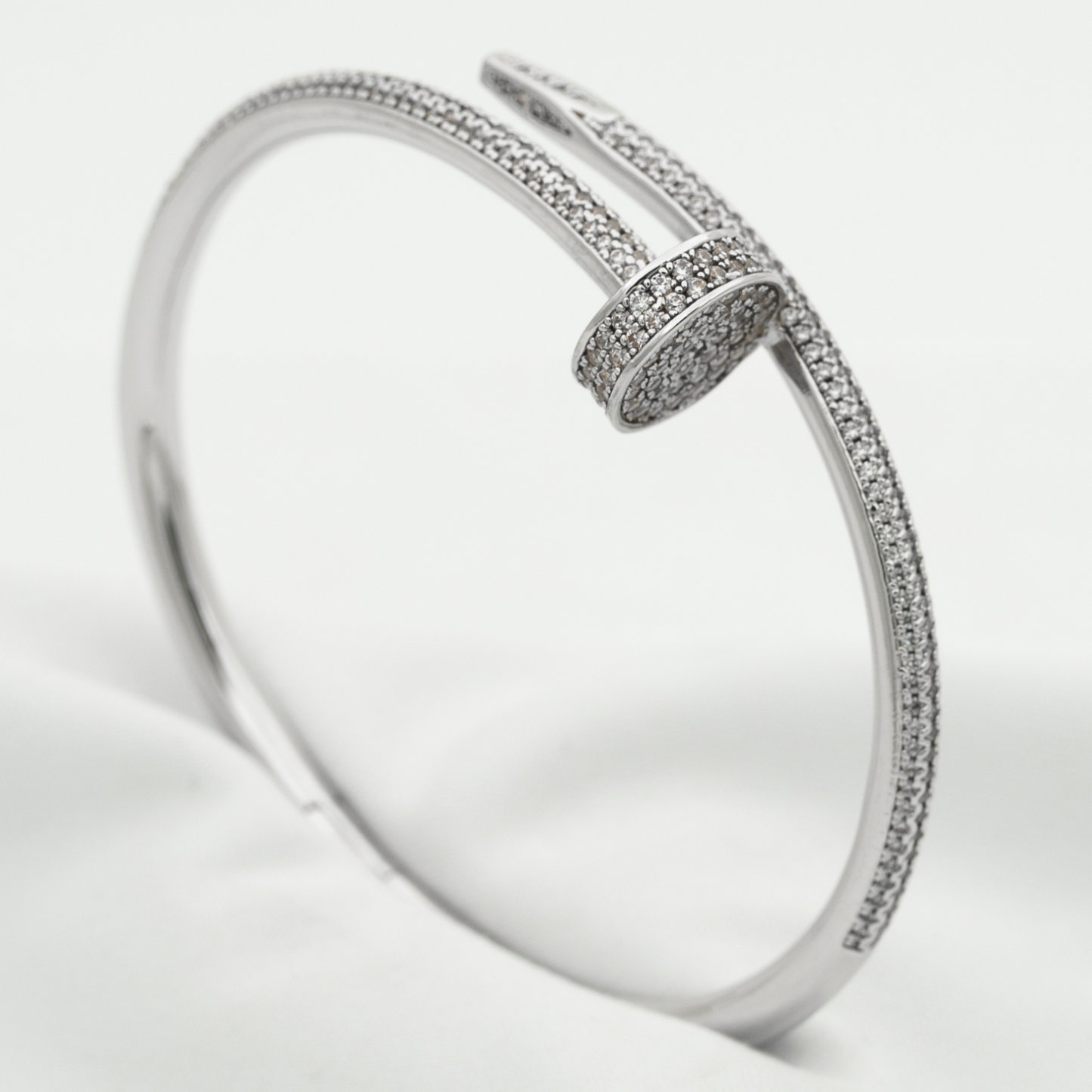 [Saipan]JUSTE UN CLOU 3.5MM FULL PAVÉ NAIL BANGLE