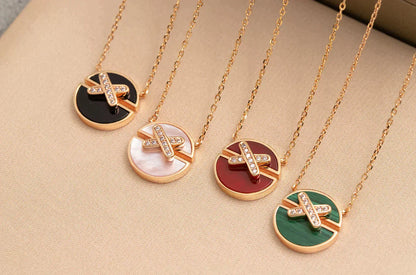 [Saipan]JEUX DE ROSE GOLD DIAMOND NECKLACE