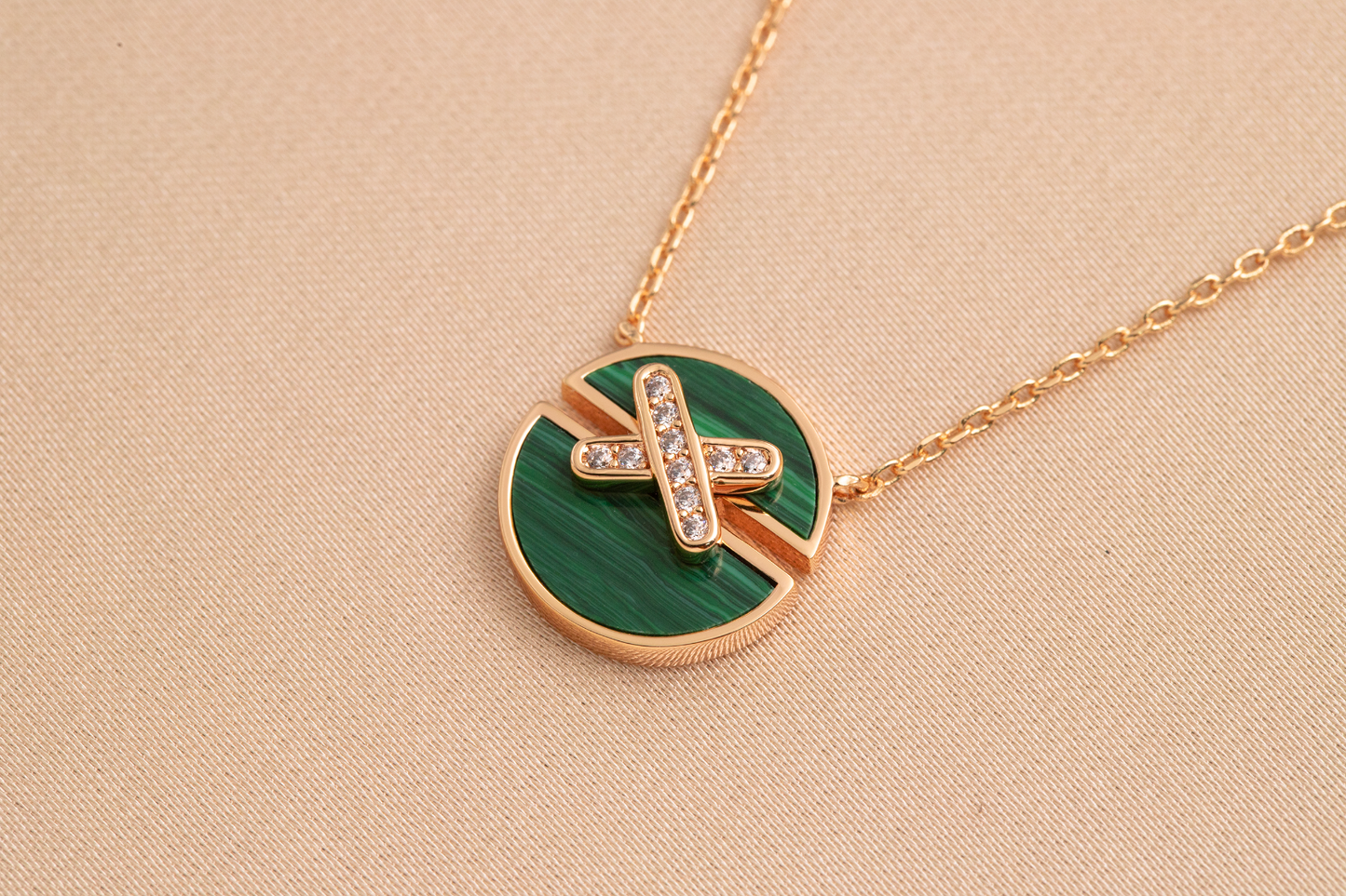 [Saipan]JEUX DE ROSE GOLD DIAMOND NECKLACE